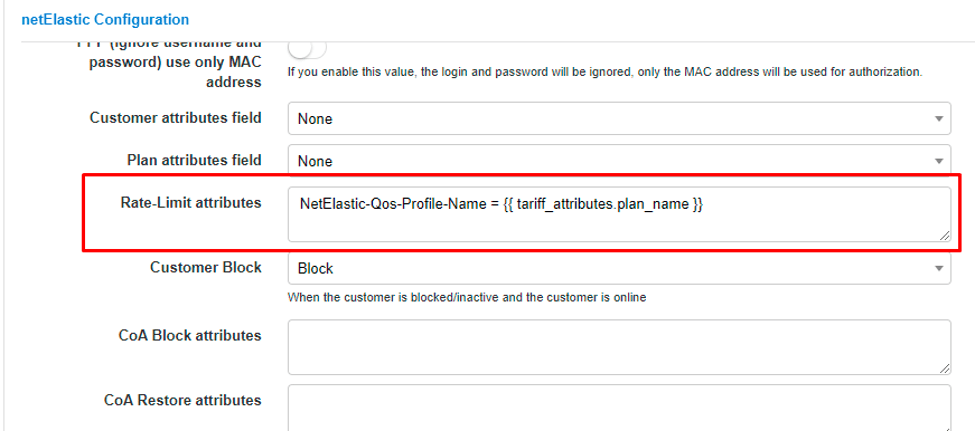 netElastic Rate-Limit attributes in Splynx